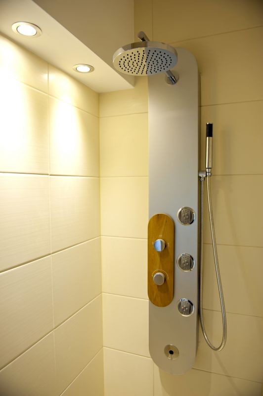 Bathroom with Smart Shower System